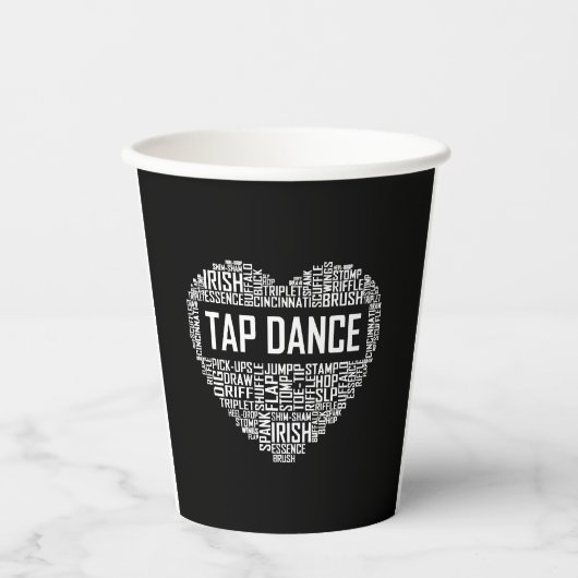 I Liebe Stach Dance Dog Lover Dancer Geschenke für Pappbecher (Vorderseite)