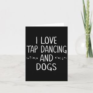I Liebe Stach Tanz Hund Lover Tänzer Geschenke für Karte