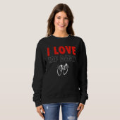 I Liebe Stach Tanz Stechend Tänzer Sweatshirt (Vorne ganz)