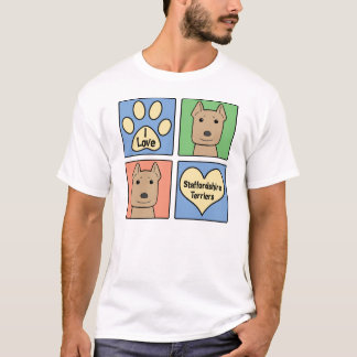 I Liebe-Staffordshire-Terrier T-Shirt