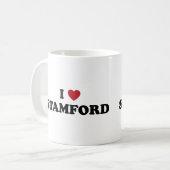 I Liebe Stamford Connecticut Kaffeetasse (Vorderseite Links)