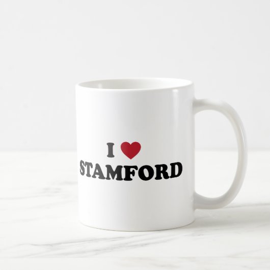 I Liebe Stamford Connecticut Kaffeetasse (Rechts)