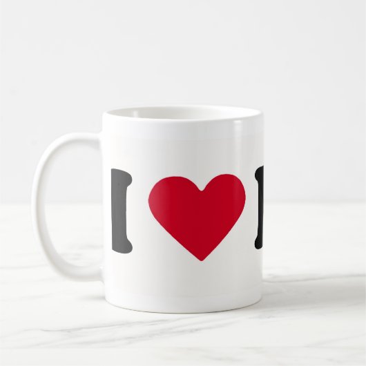 I LIEBE-STANGE KAFFEETASSE (Links)