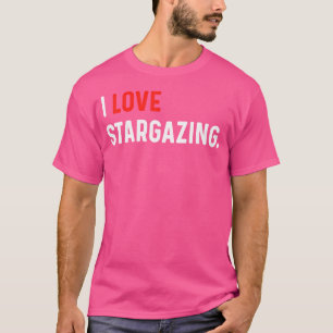 I Liebe Stargazing - Herz - Sternenweltraumtelesko T-Shirt