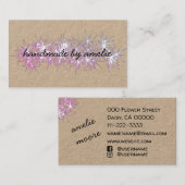 I Liebe Stars, die mit Social Media Visitenkarte (Vorne/Hinten)