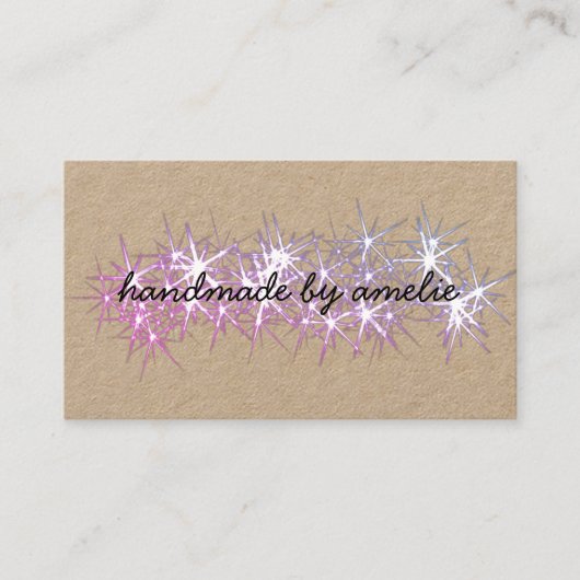 I Liebe Stars, die mit Social Media Visitenkarte (Vorderseite)