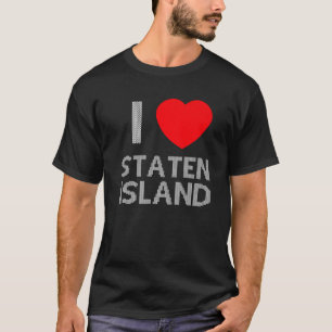 I Liebe Staten Island Matching Ugly Christmas Swee T-Shirt