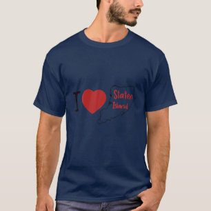 I Liebe Staten Island New York Lover Retro Not T-Shirt