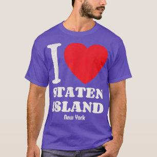 I Liebe Staten Island Newyork Lover Retro Distress T-Shirt