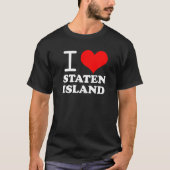 I Liebe Staten Island Red Heart Meme Funny T-Shirt (Vorderseite)