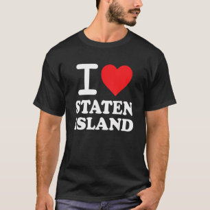 I Liebe Staten Island Red Heart Meme Funny T-Shirt
