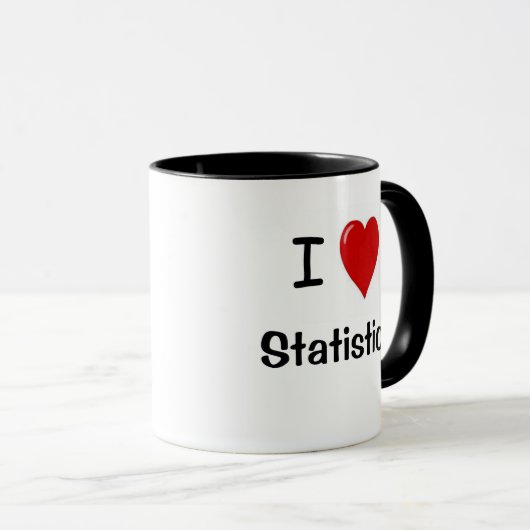 I Liebe-Statistiken! - Doppelseitige Zitat-Tasse Tasse (VorderseiteRechts)