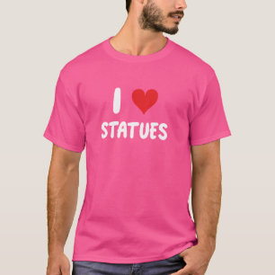 I Liebe Statuen Statue Reiseroute Museum Kurator A T-Shirt