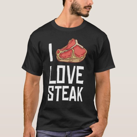 I Liebe Steak Gift Ribeye House 1 T-Shirt (Vorderseite)