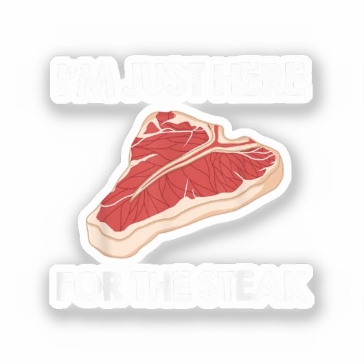 I Liebe Steak Gift Ribeye House Aufkleber (Vorderseite)