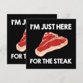I Liebe Steak Gift Ribeye House Einladung (Vorne/Hinten)