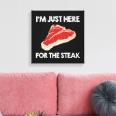I Liebe Steak Gift Ribeye House Leinwanddruck (Insitu (Wohnzimmer))
