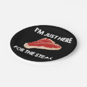 I Liebe Steak Gift Ribeye House Pappteller (Schrägansicht)