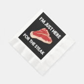 I Liebe Steak Gift Ribeye House Serviette (Ecke)