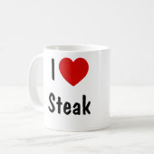 I Liebe Steak Kaffeetasse (Vorderseite Links)