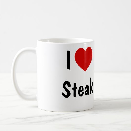 I Liebe Steak Kaffeetasse (Links)