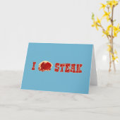 I Liebe Steak Karte (Gelbe Blume)