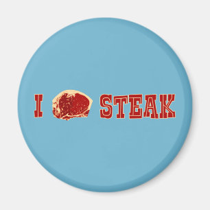 I Liebe Steak Magnet