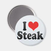 I Liebe Steak Magnet (Vorderseite/Rückseite)