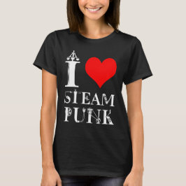 I Liebe Steampunk lustig elegant T-Shirt
