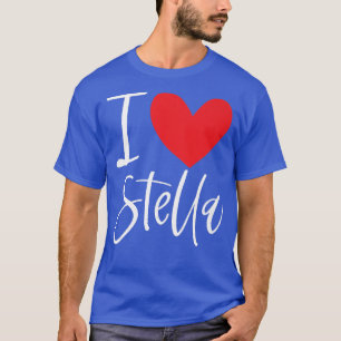 I Liebe Stella Name Personalisiert Girl Beste Freu T-Shirt