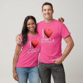 I Liebe Stella Name Personalisiert Girl Friend T-Shirt (Unisex)
