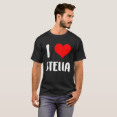 I Liebe STELLA valentine sorry Ladys Typ Herz T-Shirt (Vorne ganz)