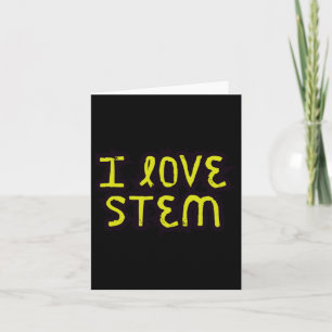 I Liebe Stem - Wissenschaft Karte