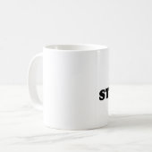 I Liebe-Stempeln Kaffeetasse (Vorderseite Links)