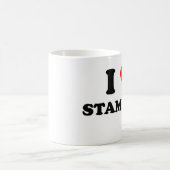 I Liebe-Stempeln Kaffeetasse (Mittel)