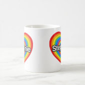 I Liebe Stephanie. Liebe I Sie Stephanie. Herz Kaffeetasse (Mittel)