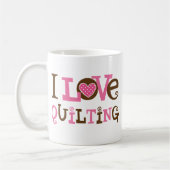 I Liebe-Steppen (Quilter Geschenk) Kaffeetasse (Links)
