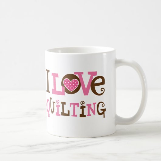 I Liebe-Steppen (Quilter Geschenk) Kaffeetasse (Rechts)
