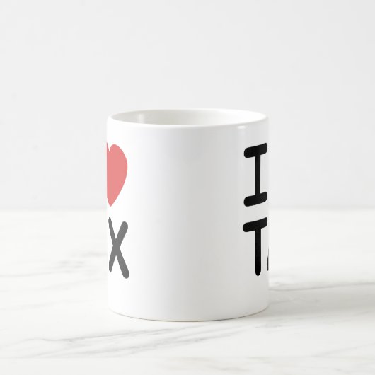 I Liebe-Steuer Kaffeetasse (Mittel)