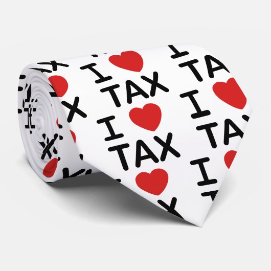 I Liebe-Steuer Krawatte (Gerollt)