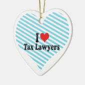 I Liebe-Steuer-Rechtsanwälte Keramik Ornament (Links)