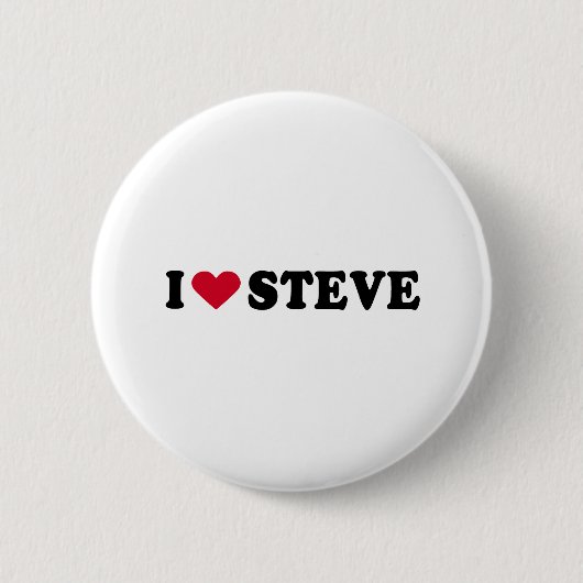 I LIEBE STEVE BUTTON (Vorderseite)