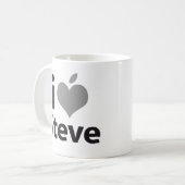 I Liebe Steve Kaffeetasse (Vorderseite Links)