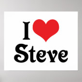I Liebe Steve Poster (Vorne)