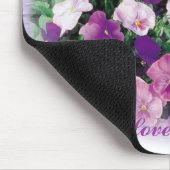 I Liebe-Stiefmütterchen-Mausunterlage Mousepad (Ecke)