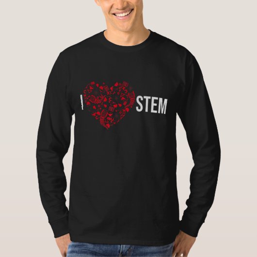 I Liebe STM Science Technology Engineering Mathema T-Shirt (Vorderseite)