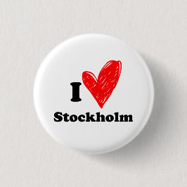 I Liebe Stockholm Button