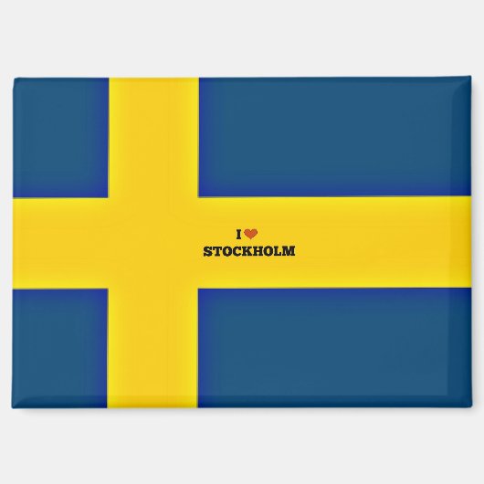 I Liebe Stockholm Magnet (Vorderseite)