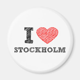 I Liebe Stockholm Magnet