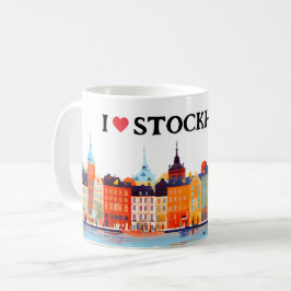 I Liebe Stockholm Malerei | Reisen | Kaffee Kaffeetasse